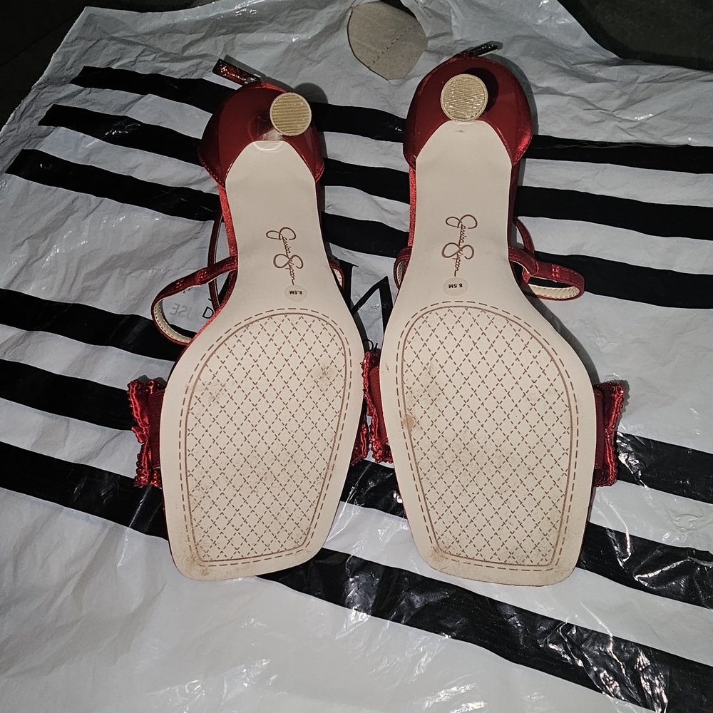 Jessica Simpson Shiny Red Heels